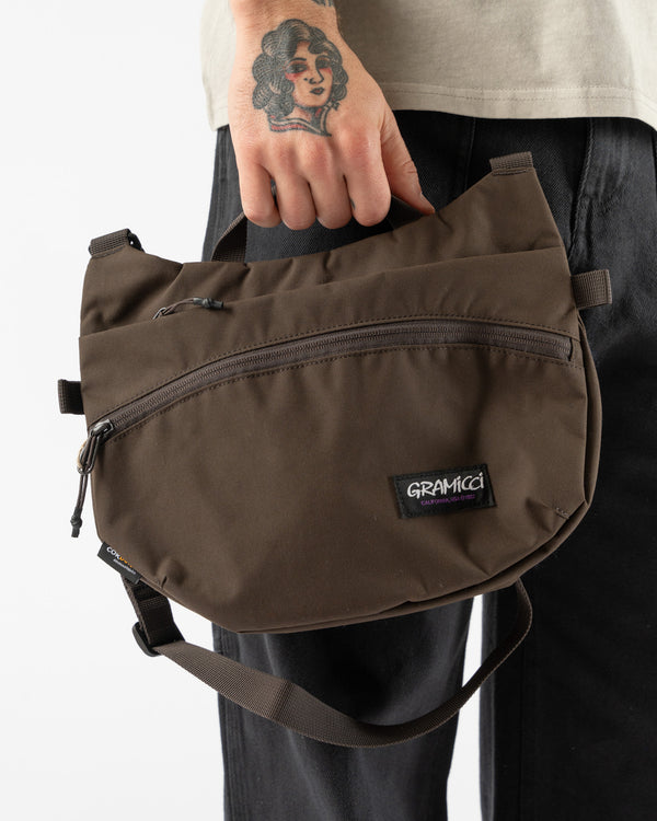 Gramicci Cordura Shoulder Bag in Brown