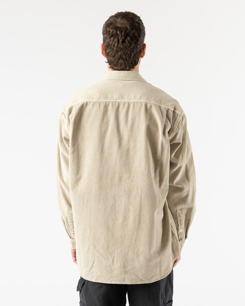 Kappy Pigment Corduroy Shirt in Oatmeal