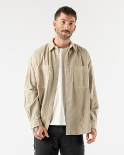 Kappy Pigment Corduroy Shirt in Oatmeal