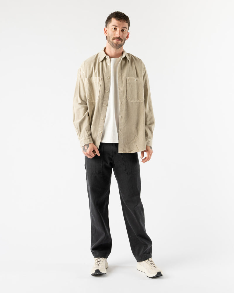 Kappy Pigment Corduroy Shirt in Oatmeal