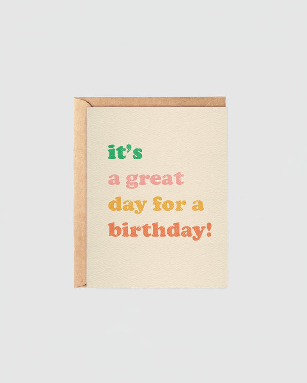 Daydream Prints It's a Great Day for a Birthday Card