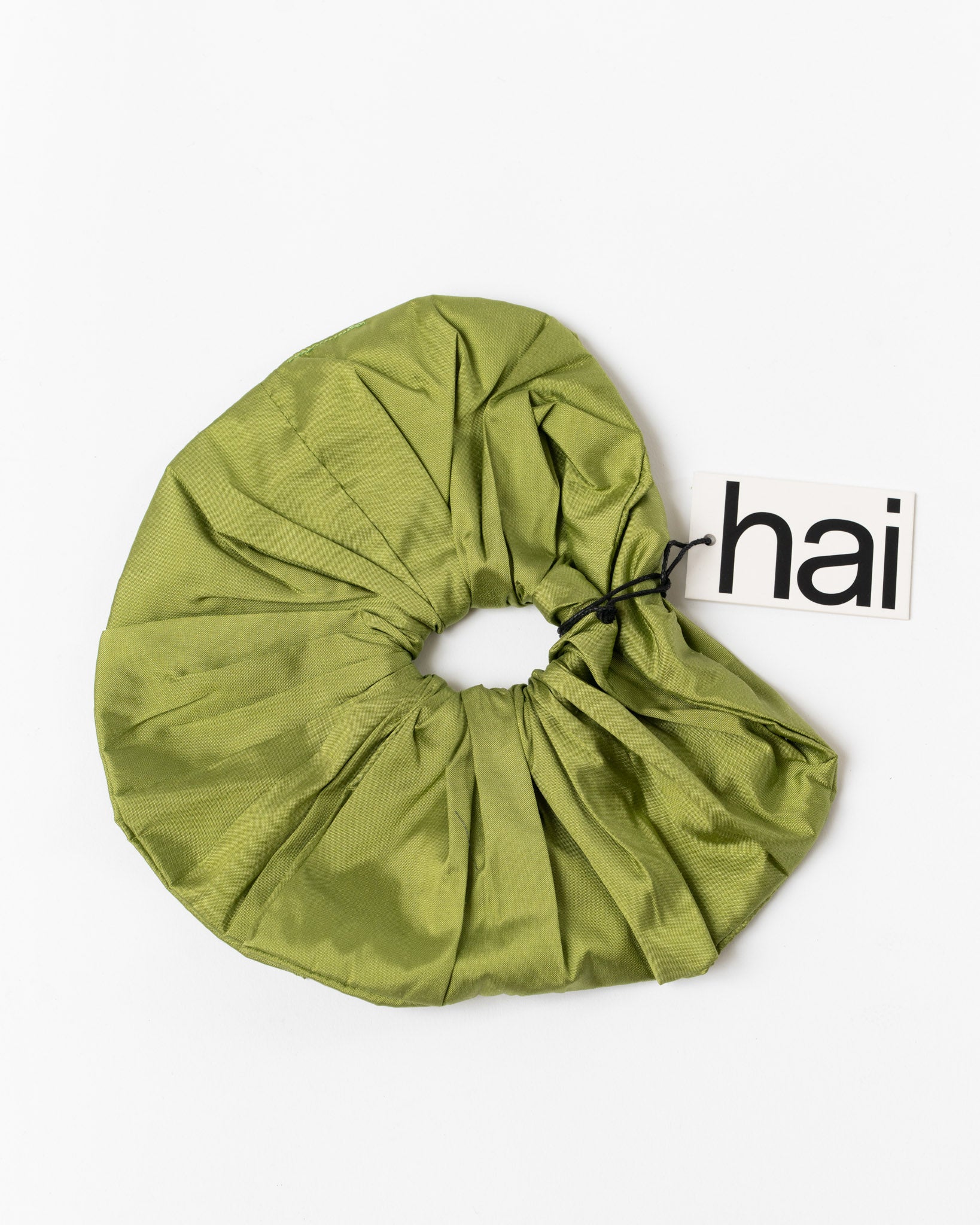 Hai Scrunchie in Olive Green