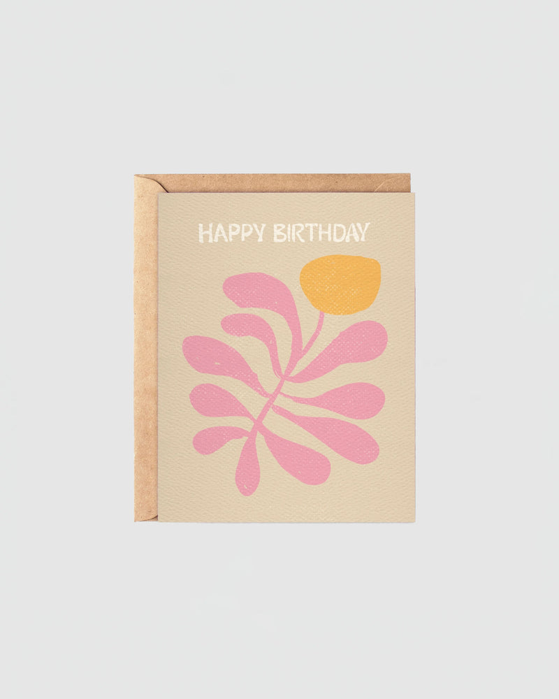 Daydream Prints Happy Birthday Coral Card