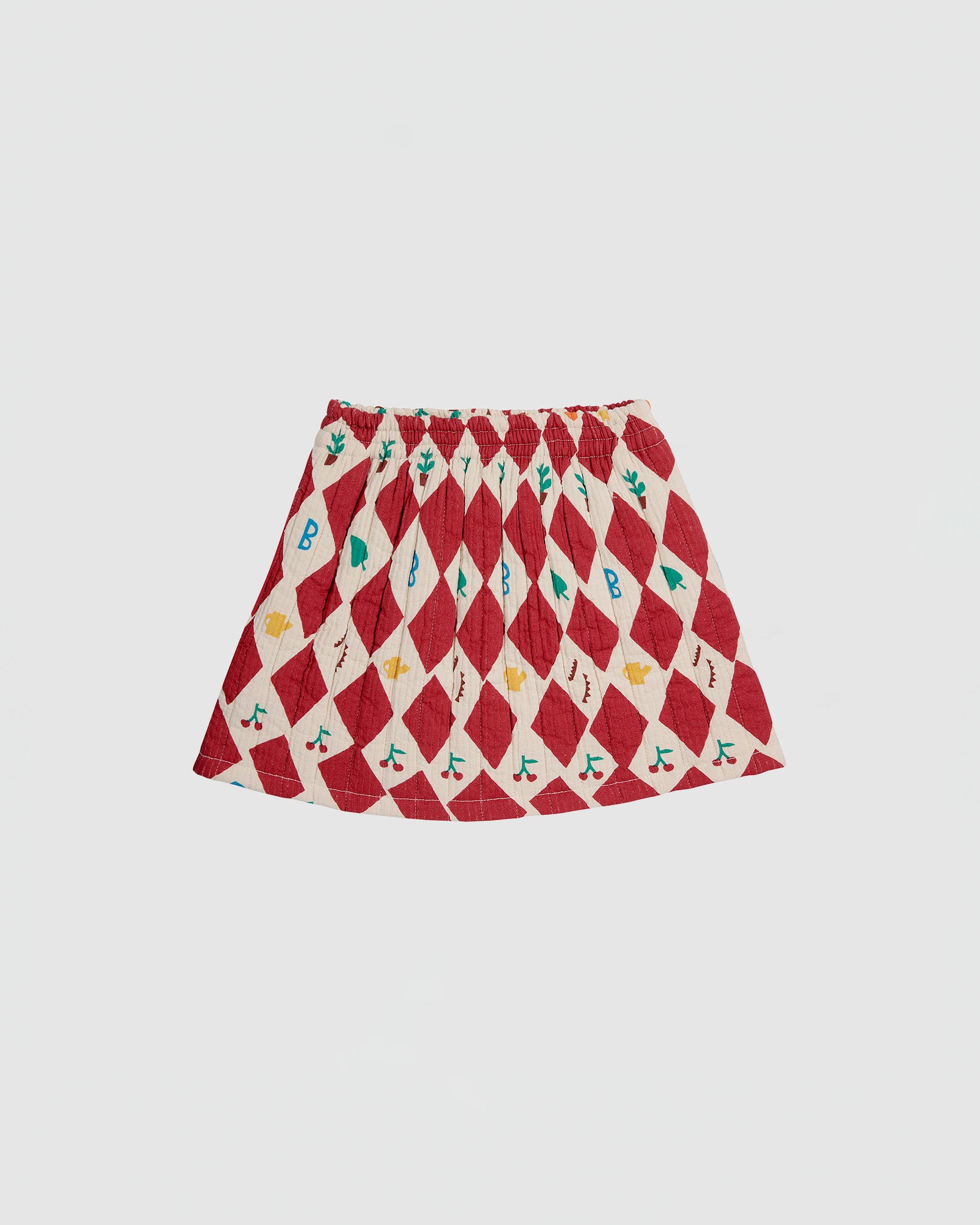 Bobo Choses Harlequin All Over Quilted Woven Skirt