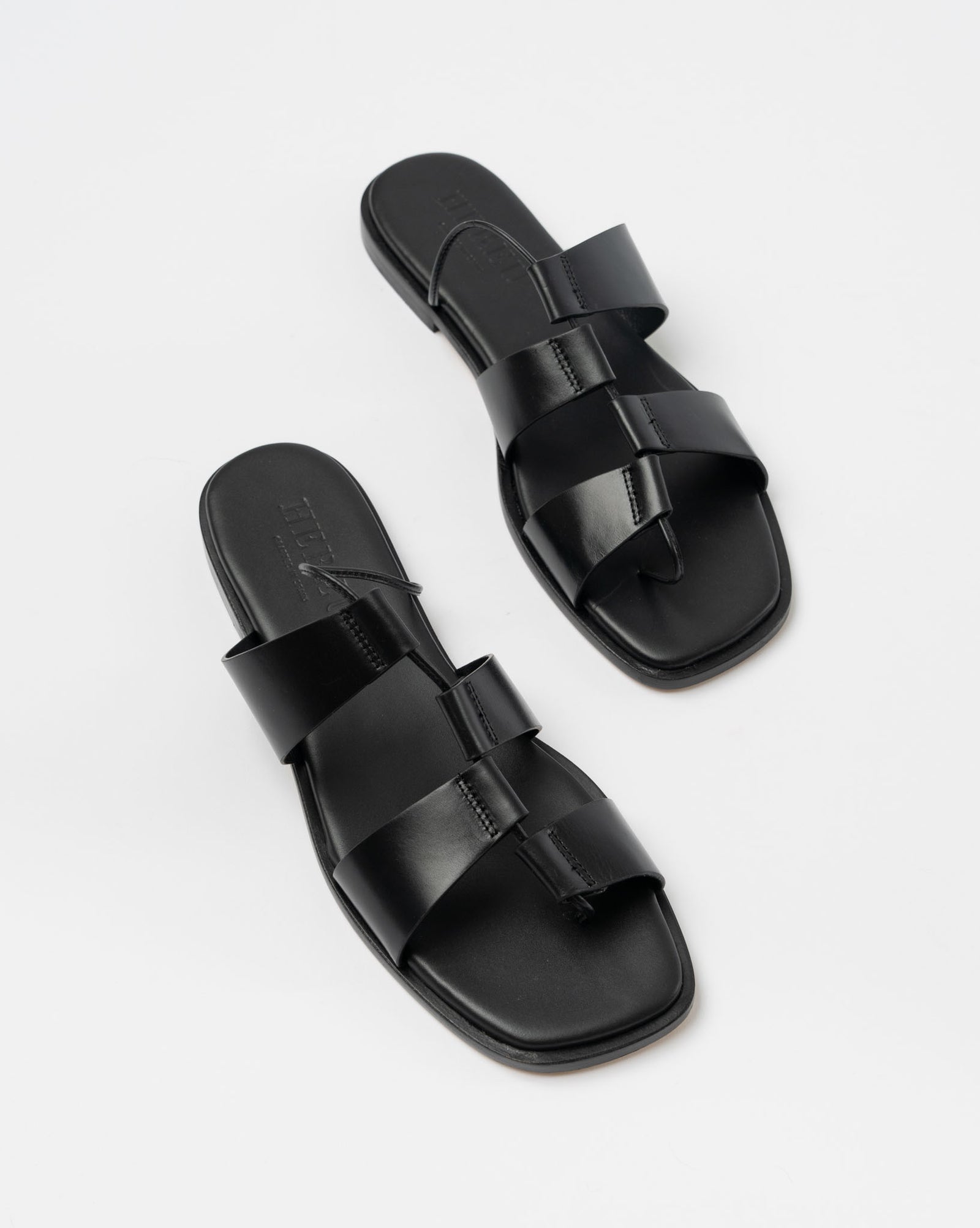 Hereu Lina Sandal in Black Curated at Jake and Jones