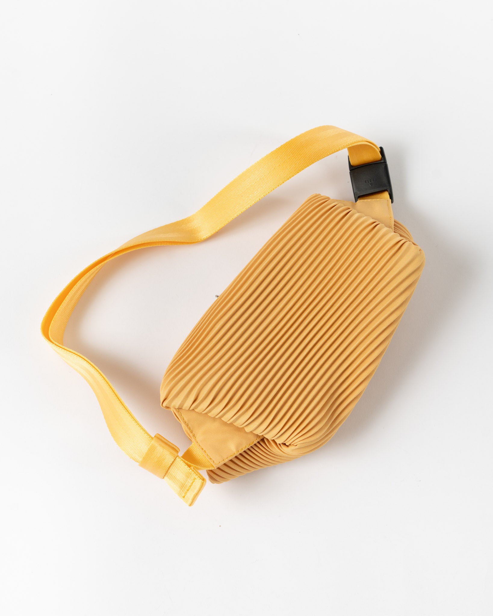 Pleats Please Issey Miyake Bias Pleats Waist Bag in Yellow