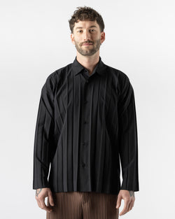 Homme Plissé Issey Miyake Edge Shirt in Black