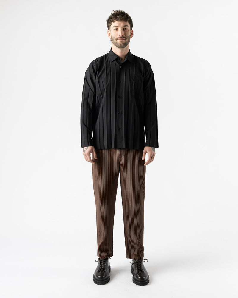 Homme Plissé Issey Miyake Edge Shirt in Black