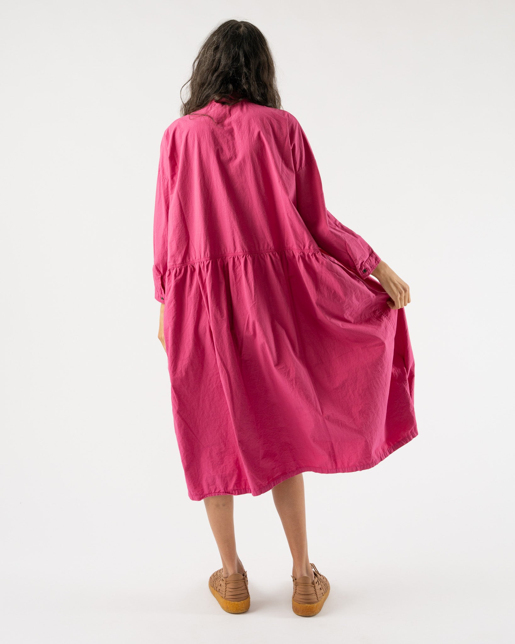 Ichi Antiquités Oumisarashi Shirt Dress in Plum