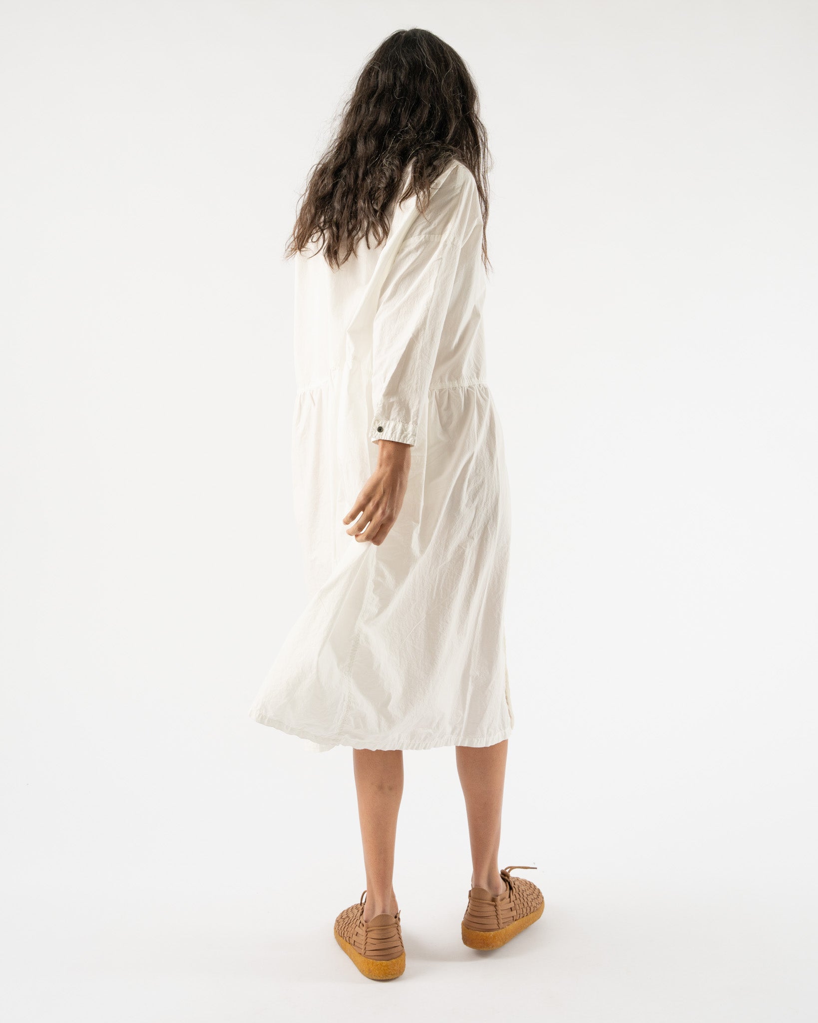 Ichi Antiquités Oumisarashi Shirt Dress in White