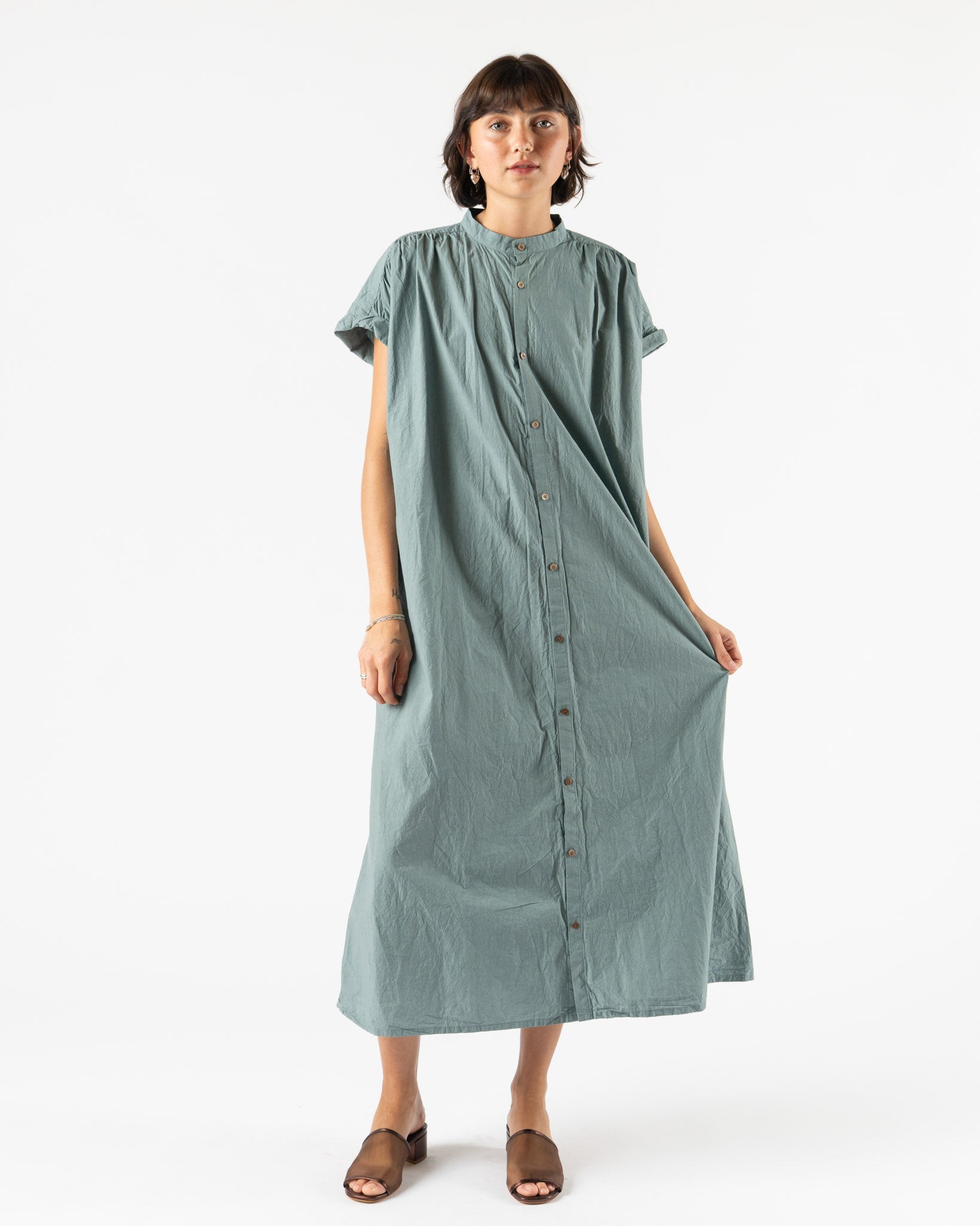 Ichi Antiquités Typewriter Dress in Ice Blue
