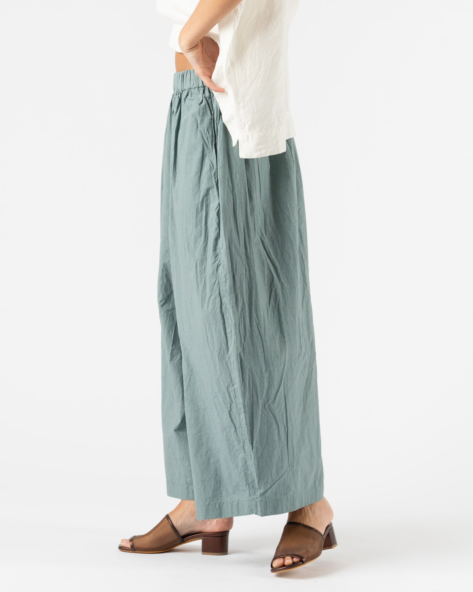 Ichi Antiquités Typewriter Pants in Ice Blue