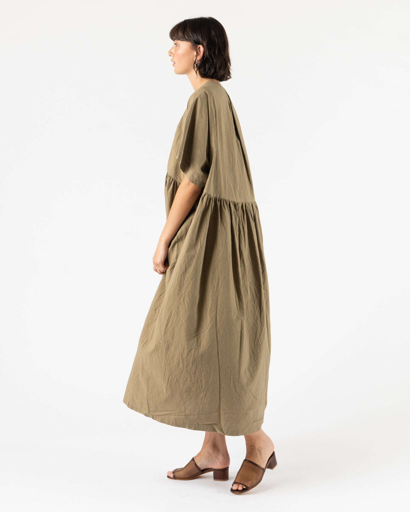 Ichi Antiquités Woven Dress in Mocha