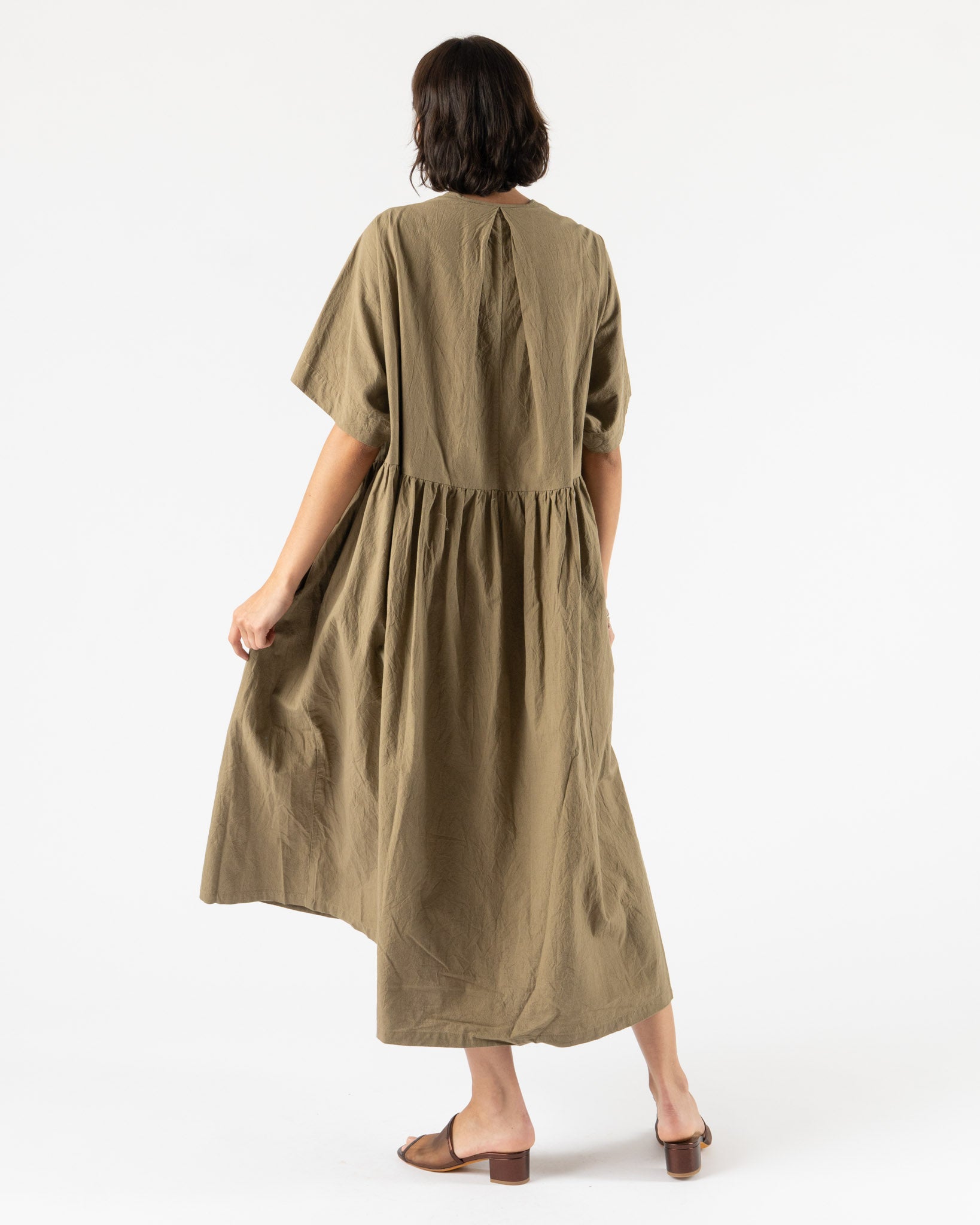 Ichi Antiquités Woven Dress in Mocha