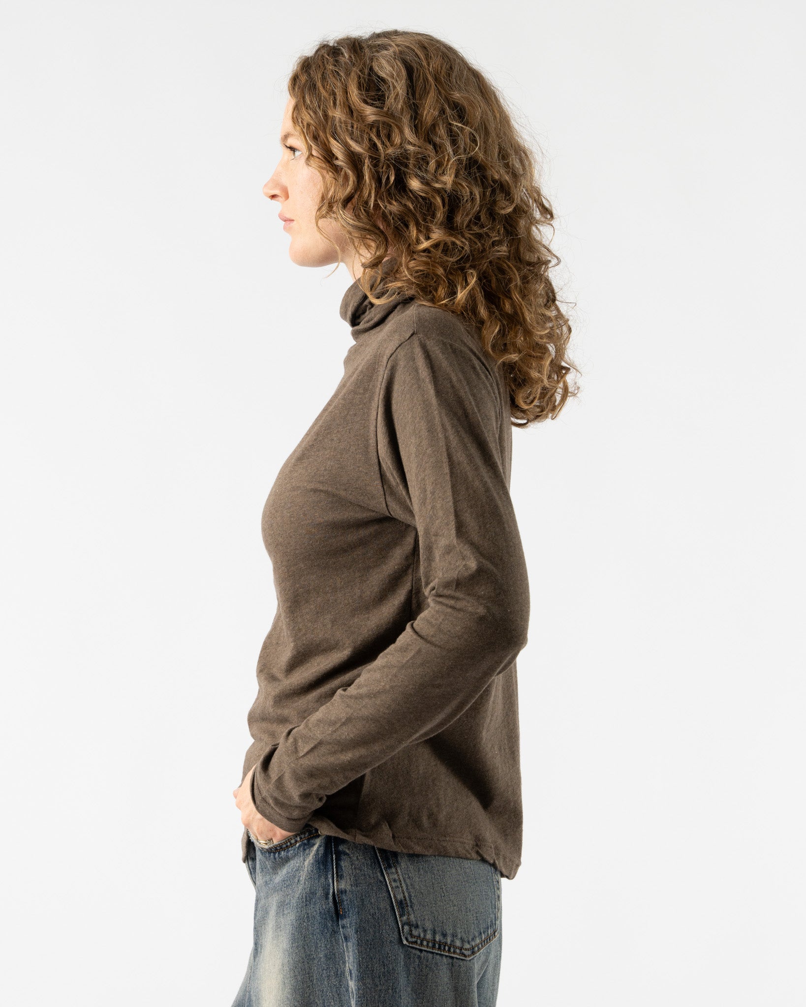 Ichi Antiquités Turtleneck Pullover in Mocha