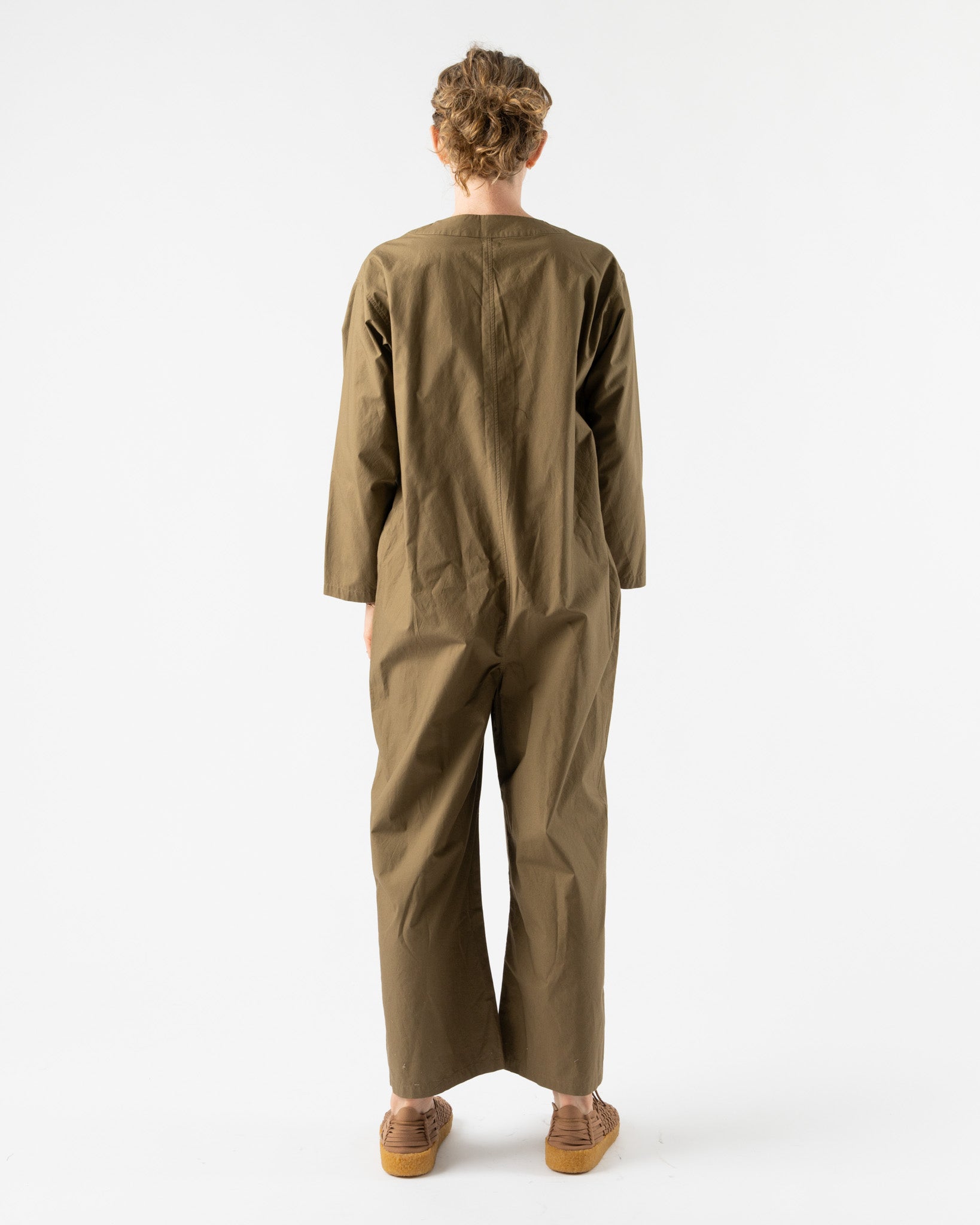 Ichi Antiquités Typewriter Jumpsuit in Mocha Brown