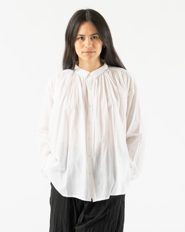Ichi Antiquités Cotton Khadi Shirt in White