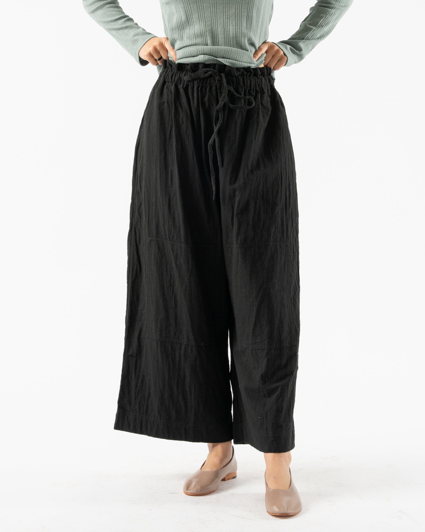Ichi Antiquités Azumadaki Quilt Pants in Black