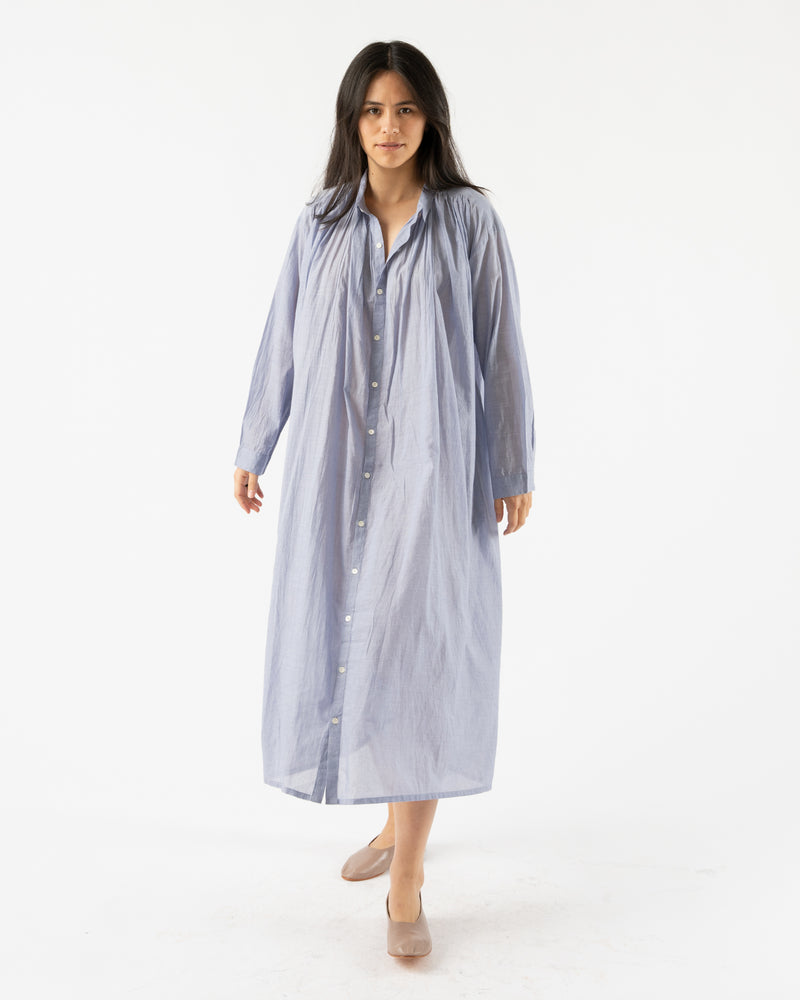 Ichi Antiquités Cotton Khadi Dress in Blue