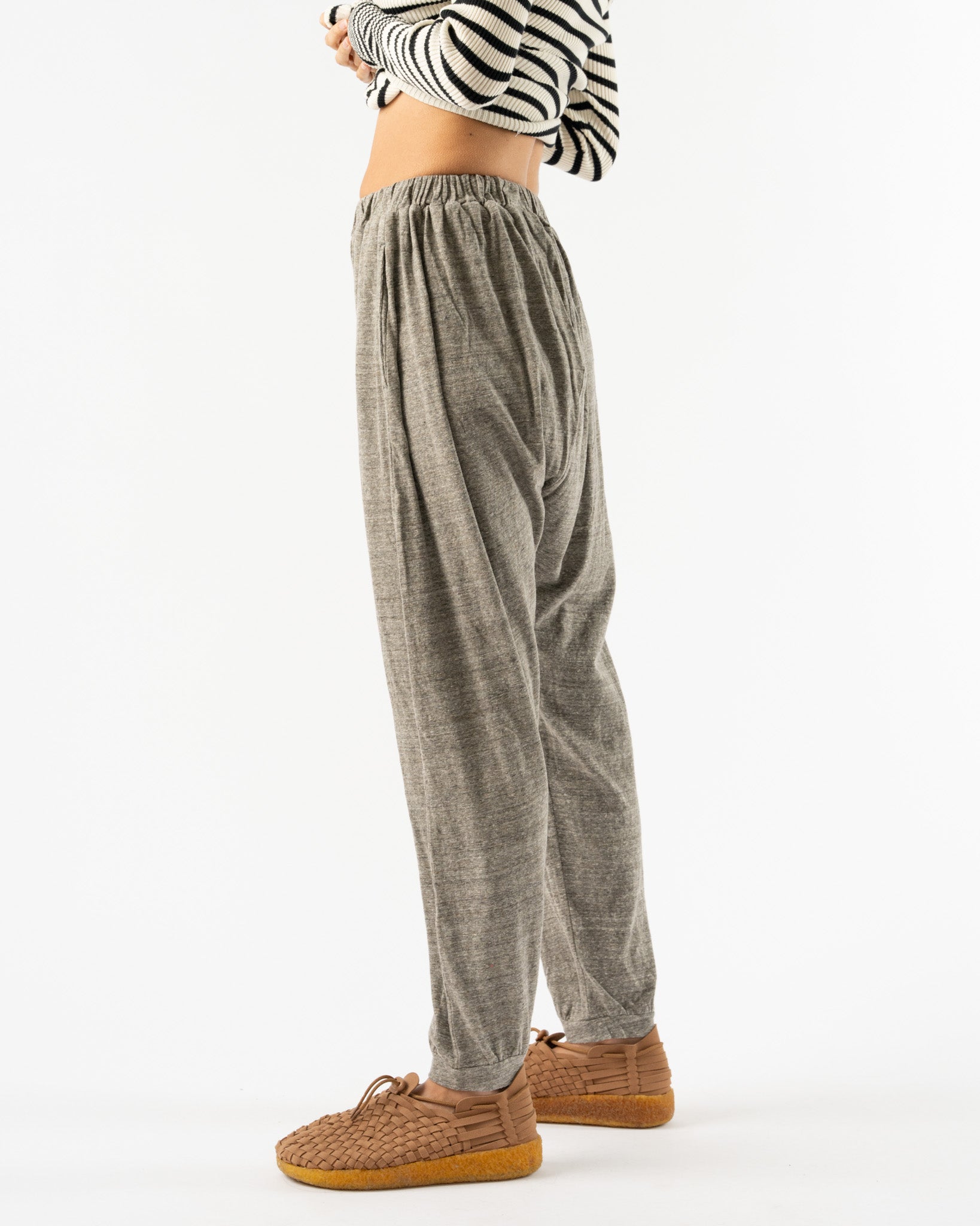 Ichi Antiquités Relax Pants in Gray
