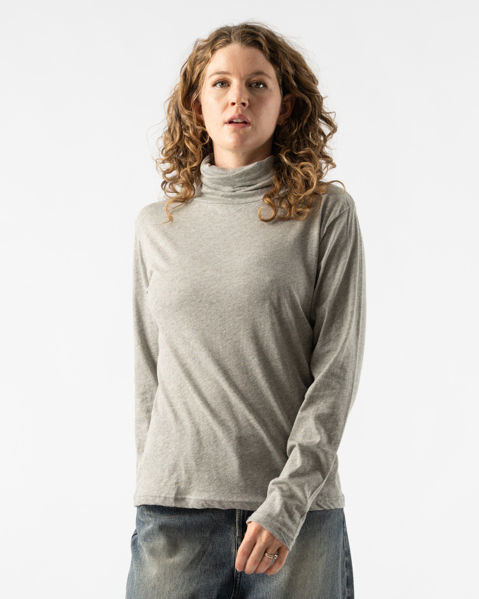 Ichi Antiquités Turtleneck Pullover in Gray