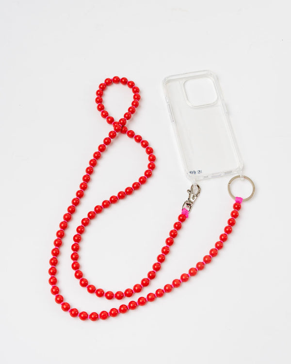 Ina Seifart Phone Necklace in Red Pink