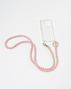 Ina Seifart Phone Necklace in Pastel Pink Neon Green