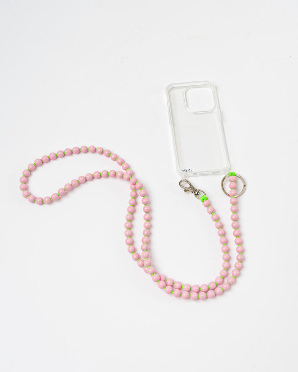 Ina Seifart Phone Necklace in Pastel Pink Neon Green