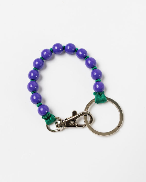 Ina Seifart Perlen Short Keychain in Purple Dark Green