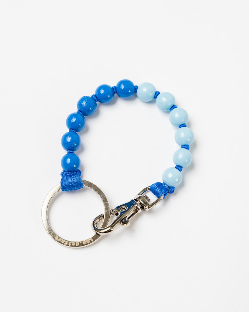 Ina Seifart Perlen Short Keychain in Blue Duo