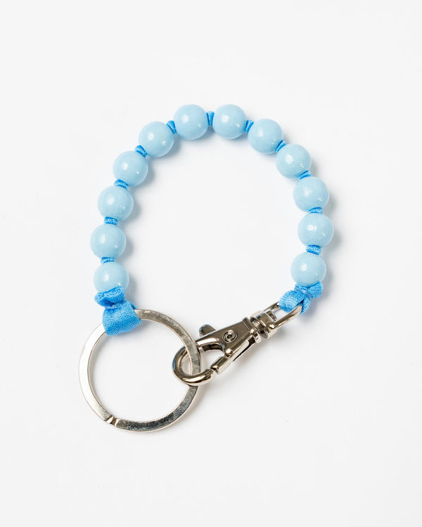 Ina Seifart Perlen Short Keychain in Pastel Blue