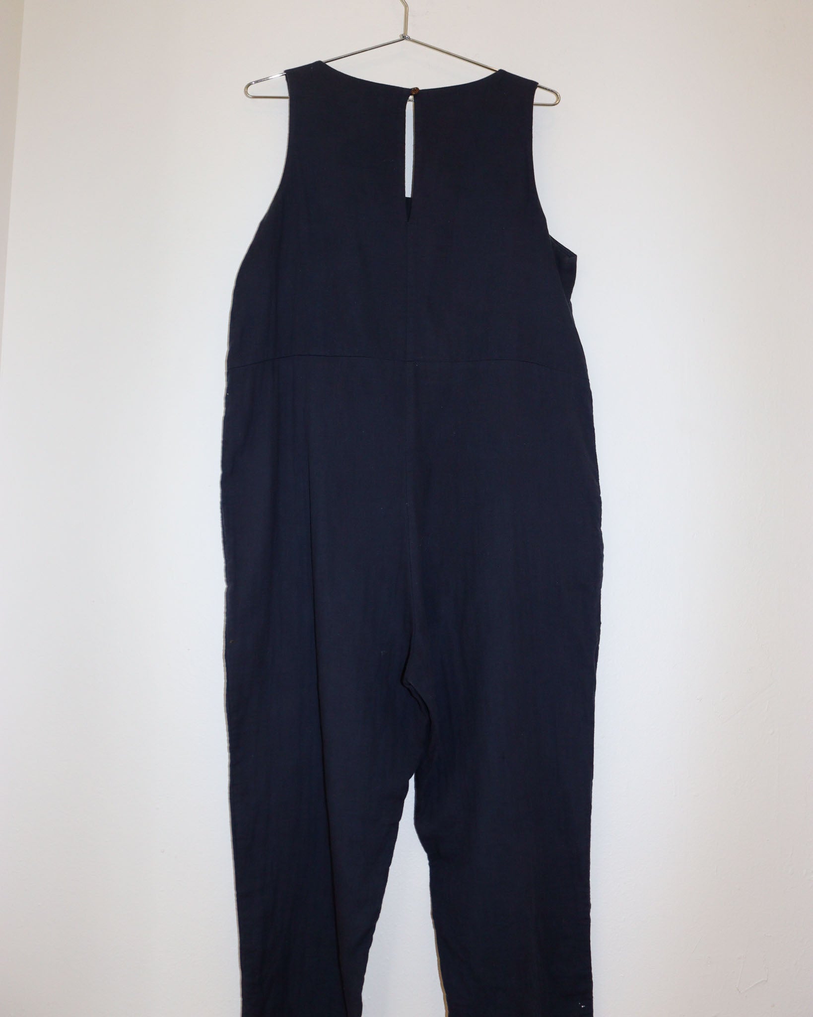 Pre-owned: It is Well LA Cotton Jumpsuit in Dark Navy