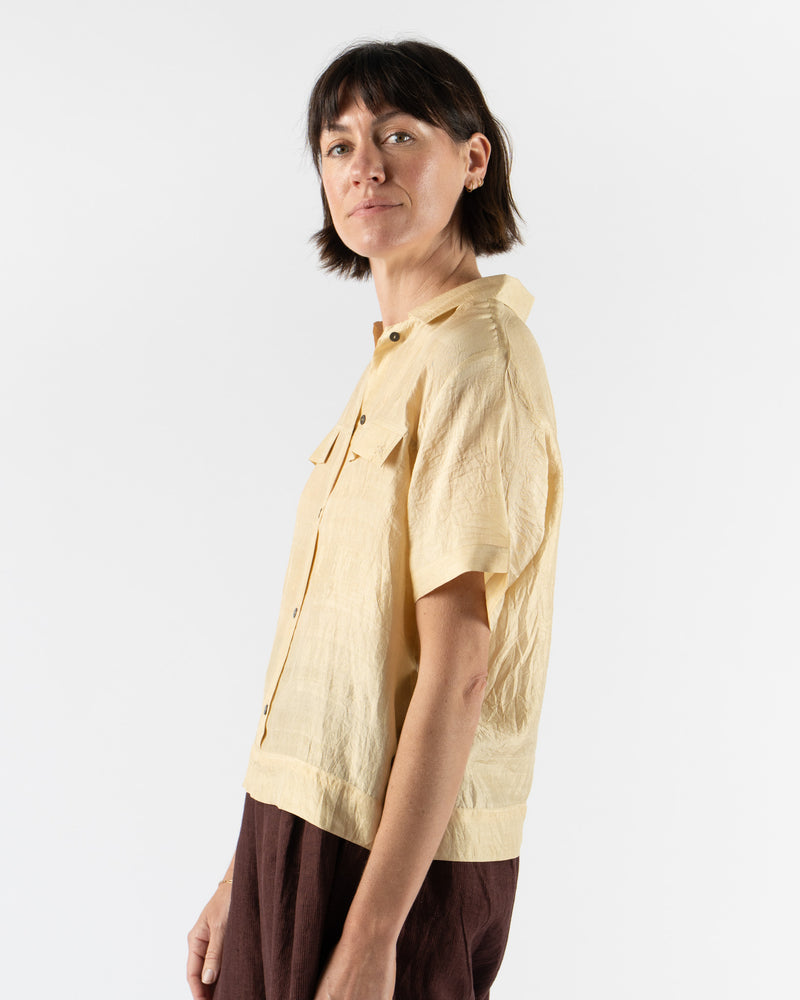 Runaway Bicycle Alfie Shirt in Light Cornsilk