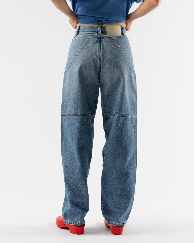 James Street Co. Cargo Barrel Jean in Denim Blue