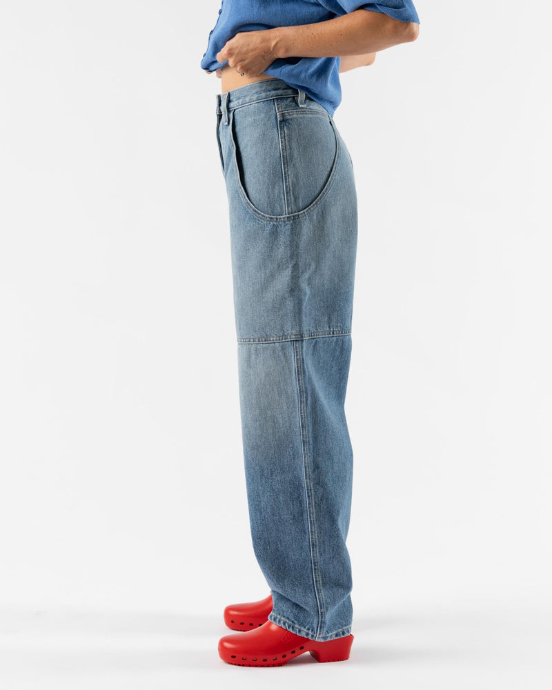 James Street Co. Cargo Barrel Jean in Denim Blue