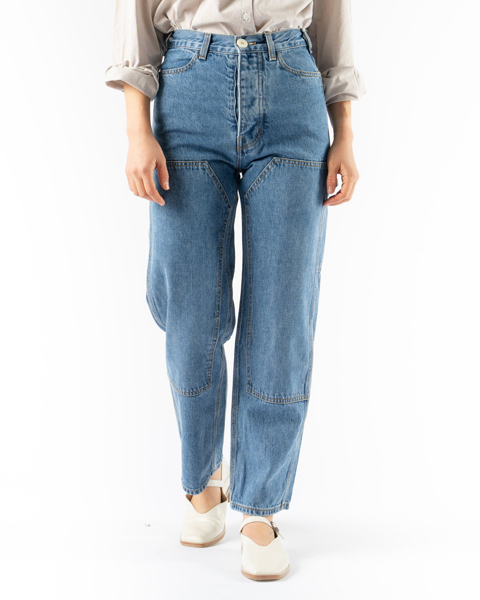 Jesse Kamm Patchfront Handy Pant in Cowboy Blue