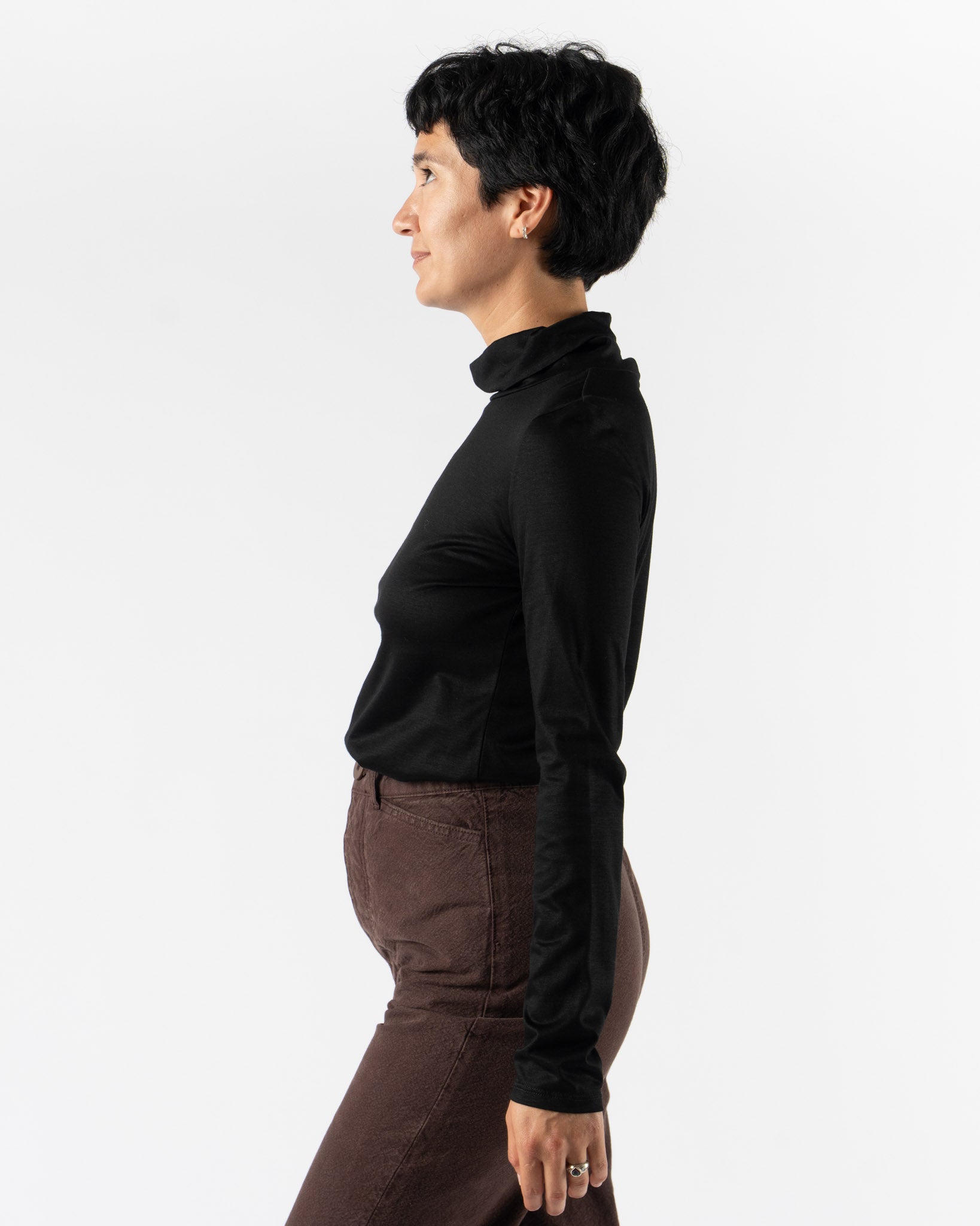 Jesse Kamm Classic Turtleneck in Black