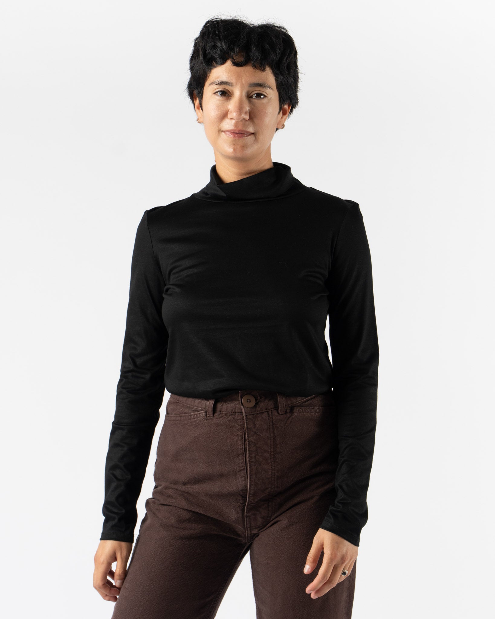 Jesse Kamm Classic Turtleneck in Black