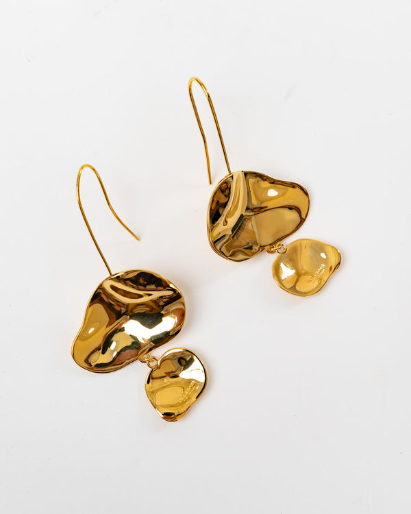 Jil Sander CW4 Earrings 2 in Gold