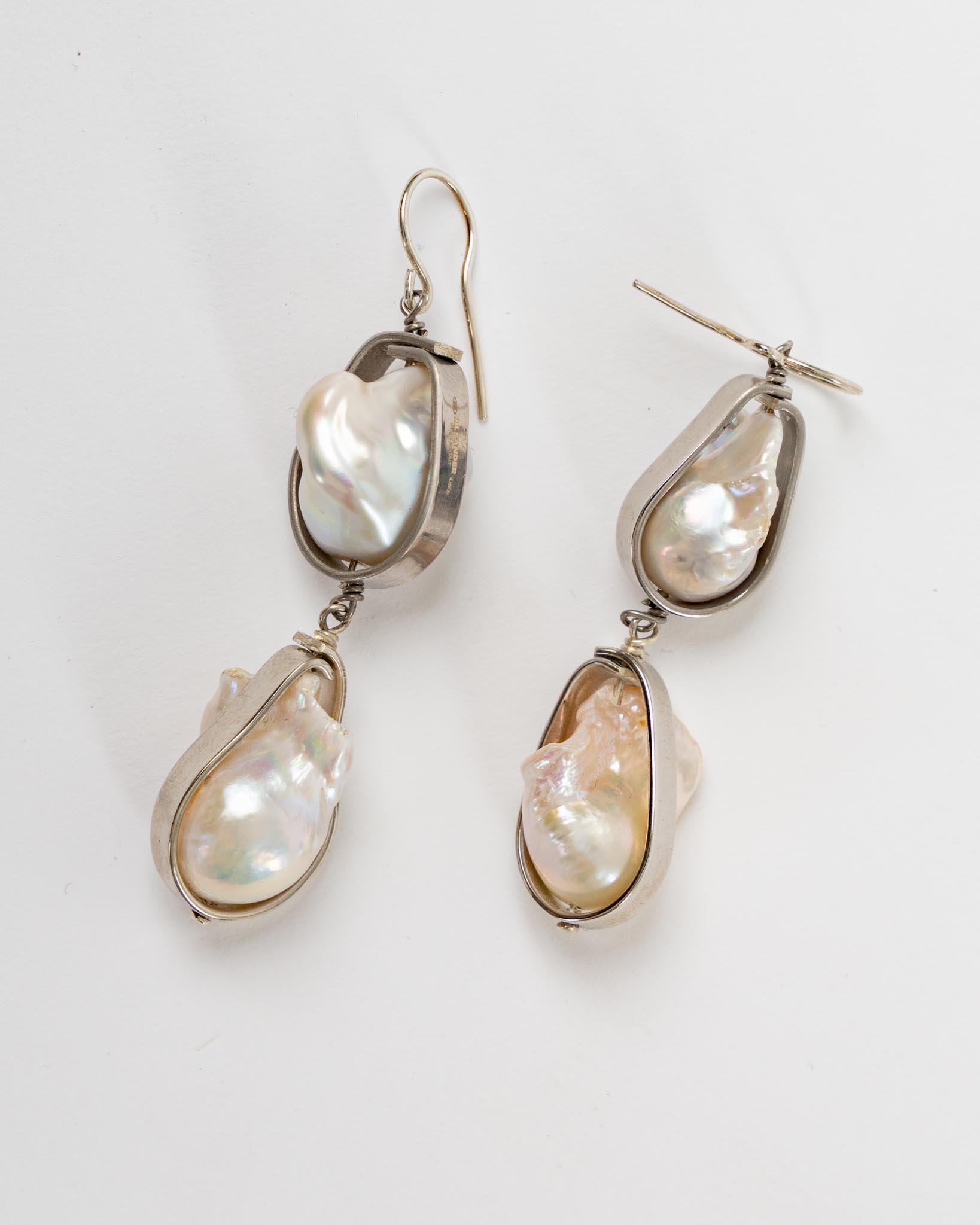 Jil Sander CW3 Earrings 2 in Silver