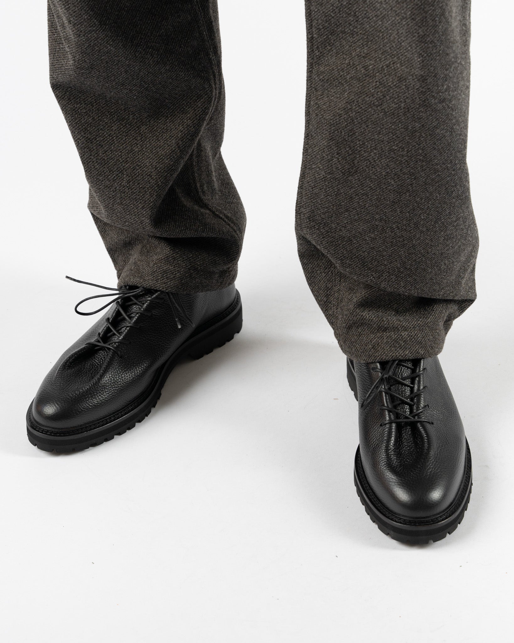 靴 jacques soloviere EDOUARD LUG GRAINED Jacques Solovière Paris | EDOUARD LUG GRAINED BLACK