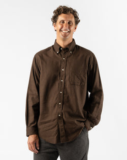 orSlow Oxford Standard Button Down Shirt in Burgundy