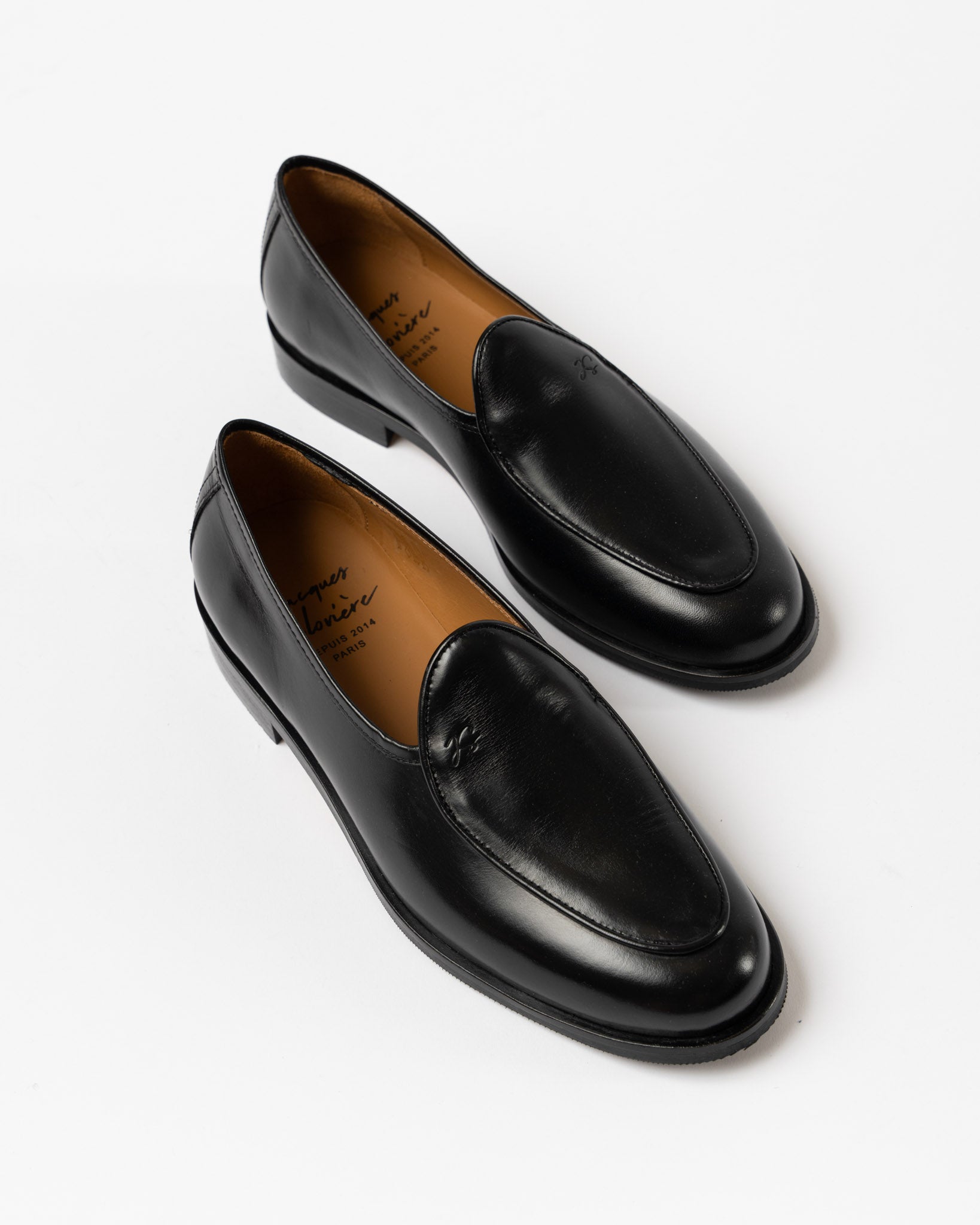 Jacques Solovière Paris Jacques New Black Leather