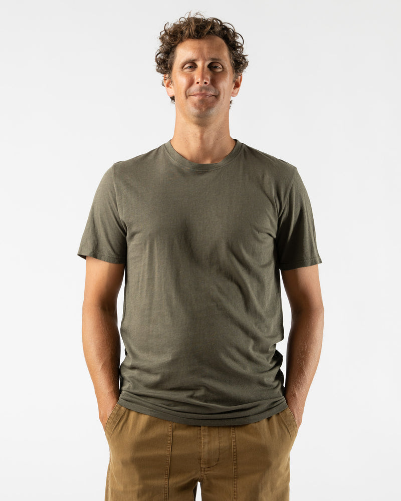 Jungmaven Basic Tee in Olive Green