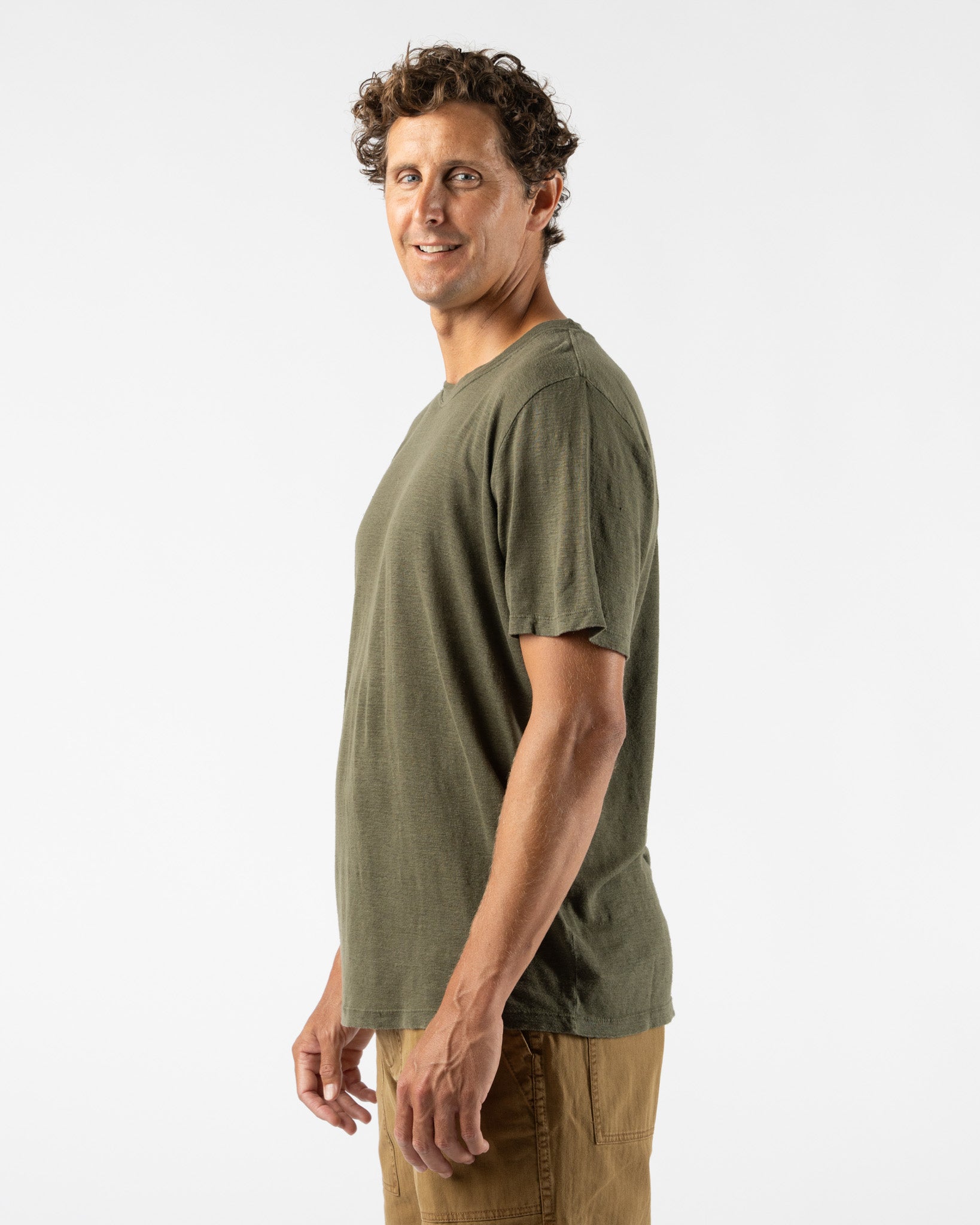 Jungmaven Mana 7 Tee in Olive Green