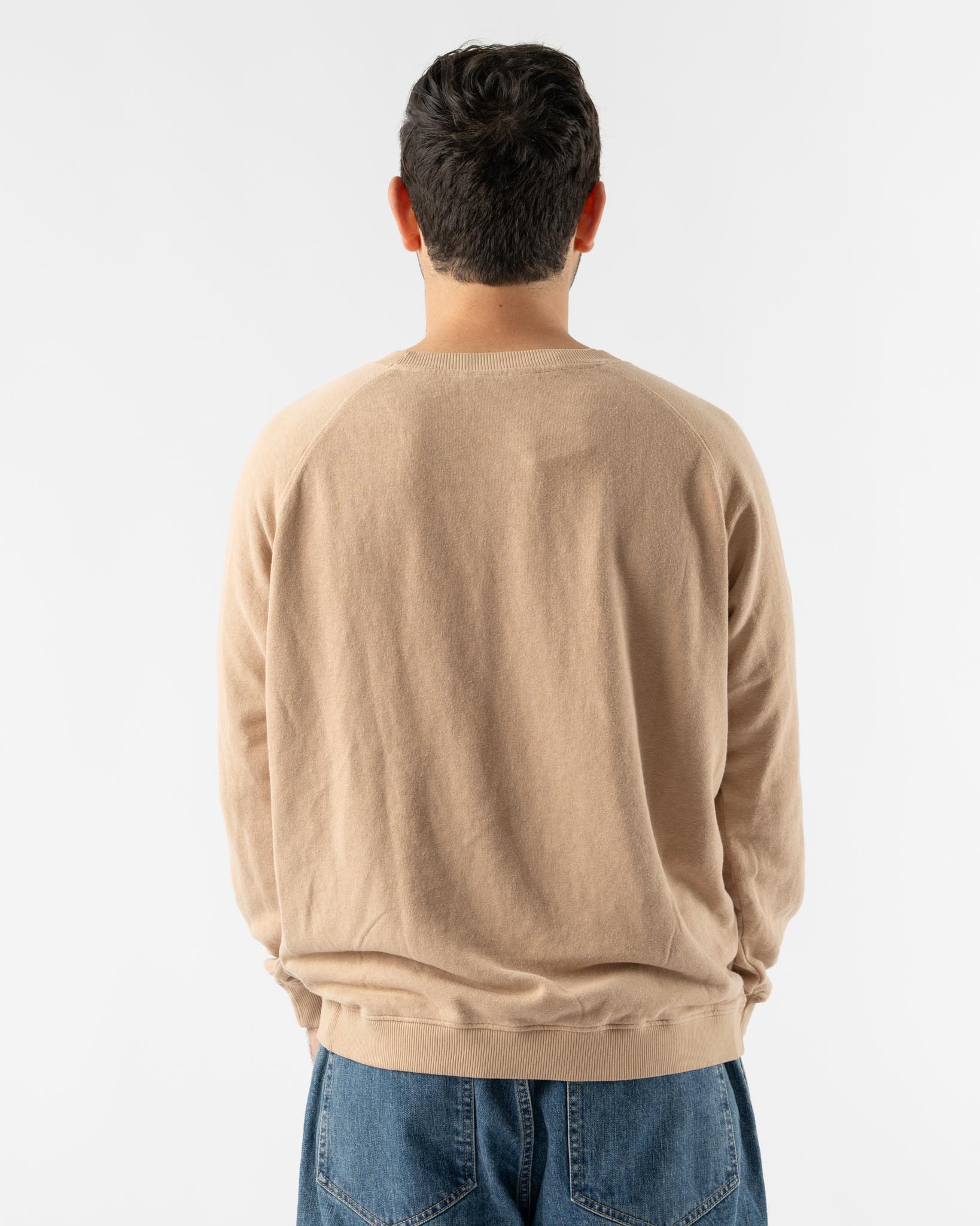 Jungmaven Bonfire Raglan Sweatshirt in Oat Milk