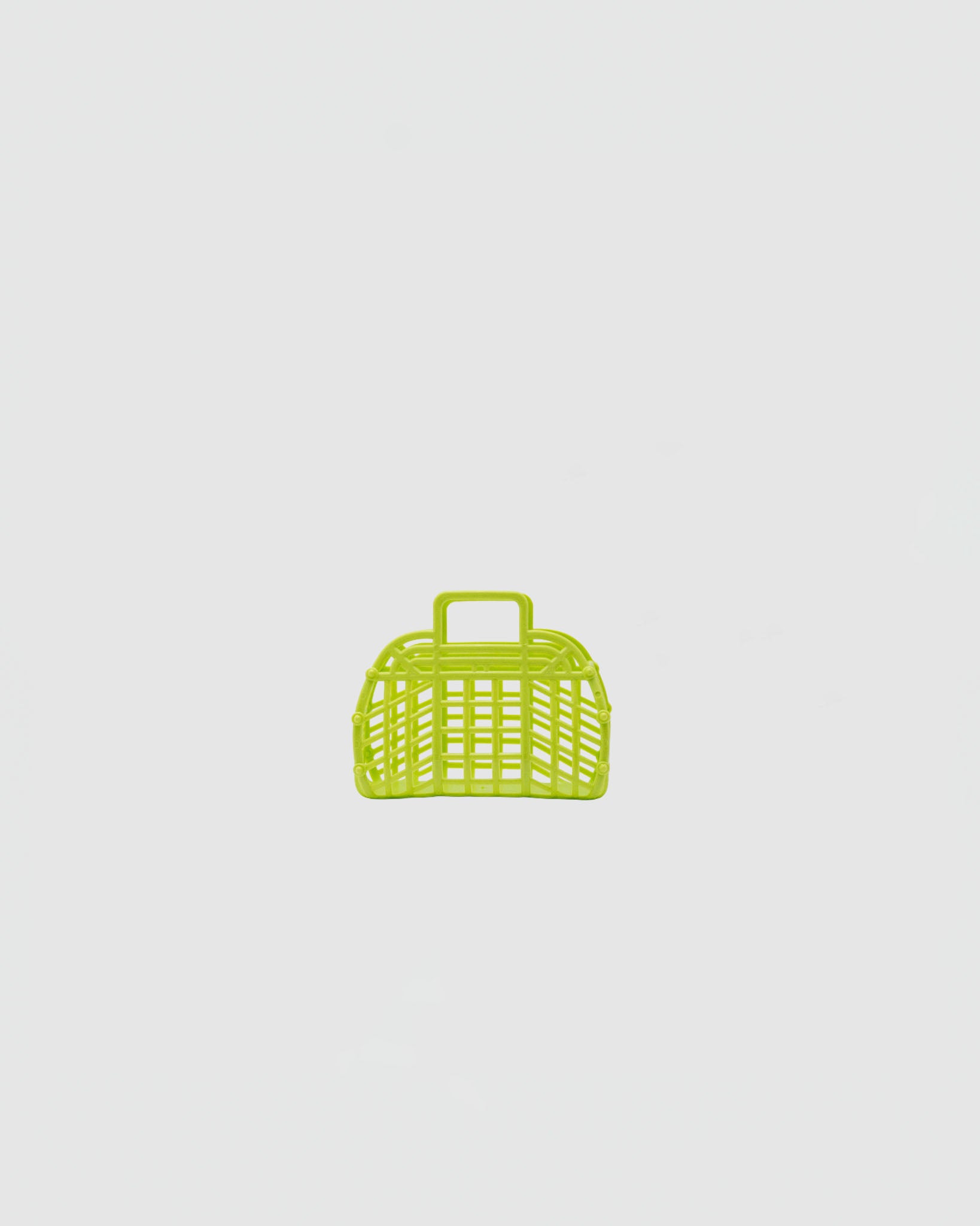 JustforZo Mini Basket in Lime Green