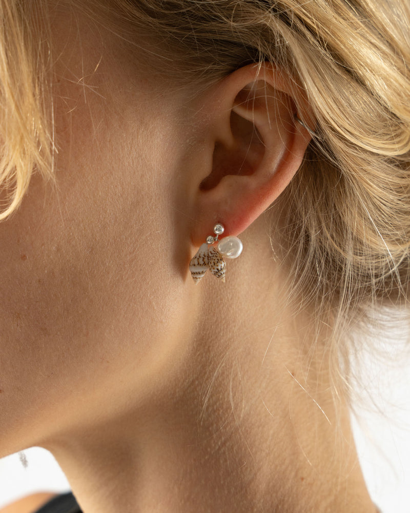 Santangelo Bebecita Earring in Double Shell