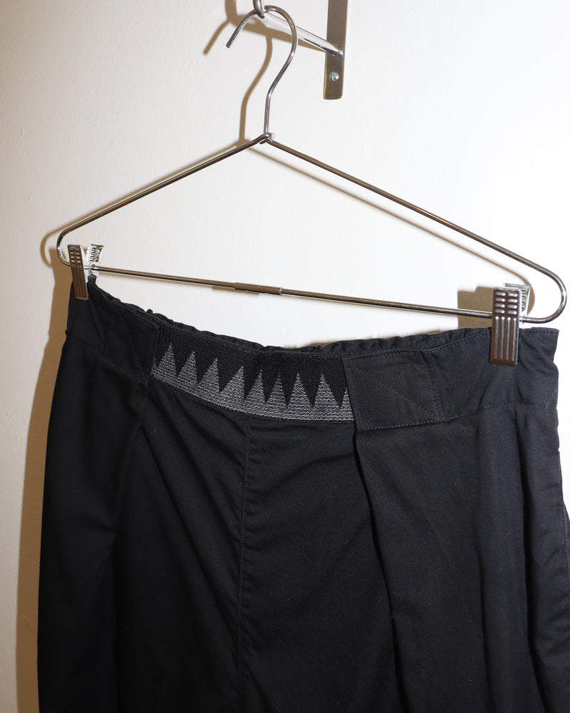 Pre-owned: Kapital Wide Leg Adjustable EasyGo Pant in Black