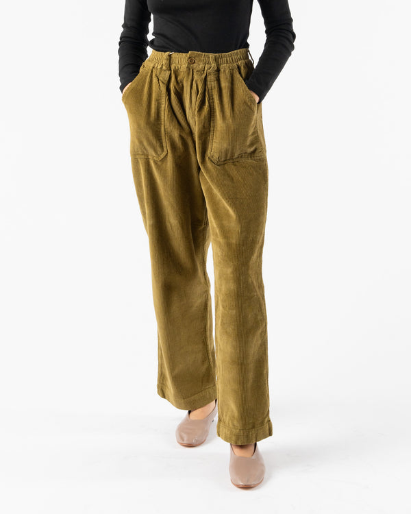 Kappy Corduroy Fatigue Pants in Olive